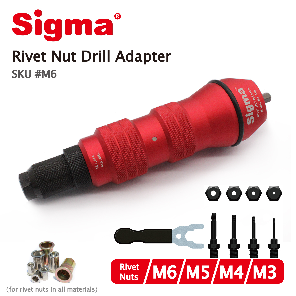 Sigma #M6 Threaded Rivet Nut D - Rivet Gun Air recensie en prijs