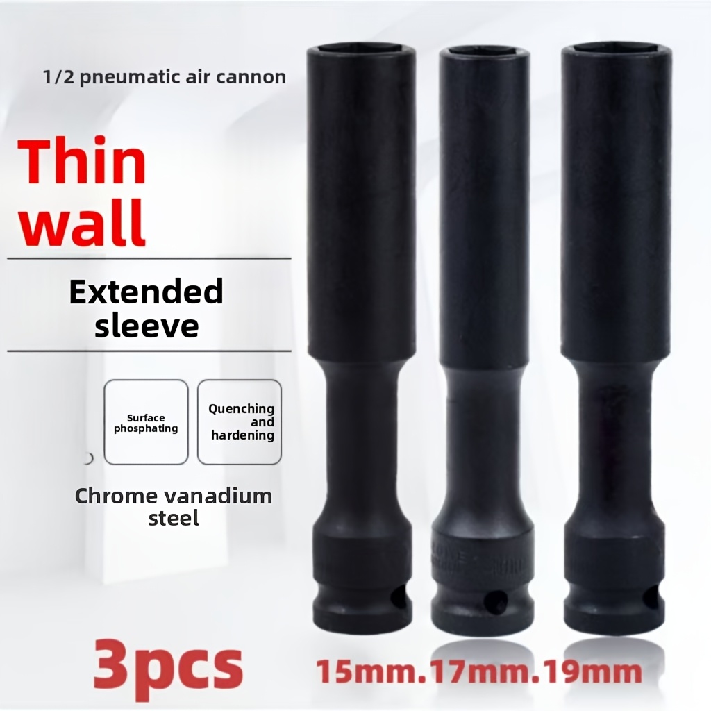 1/3pcs 1/2 inch extended thin- - Pneumatic Impact Wrench recensie en prijs