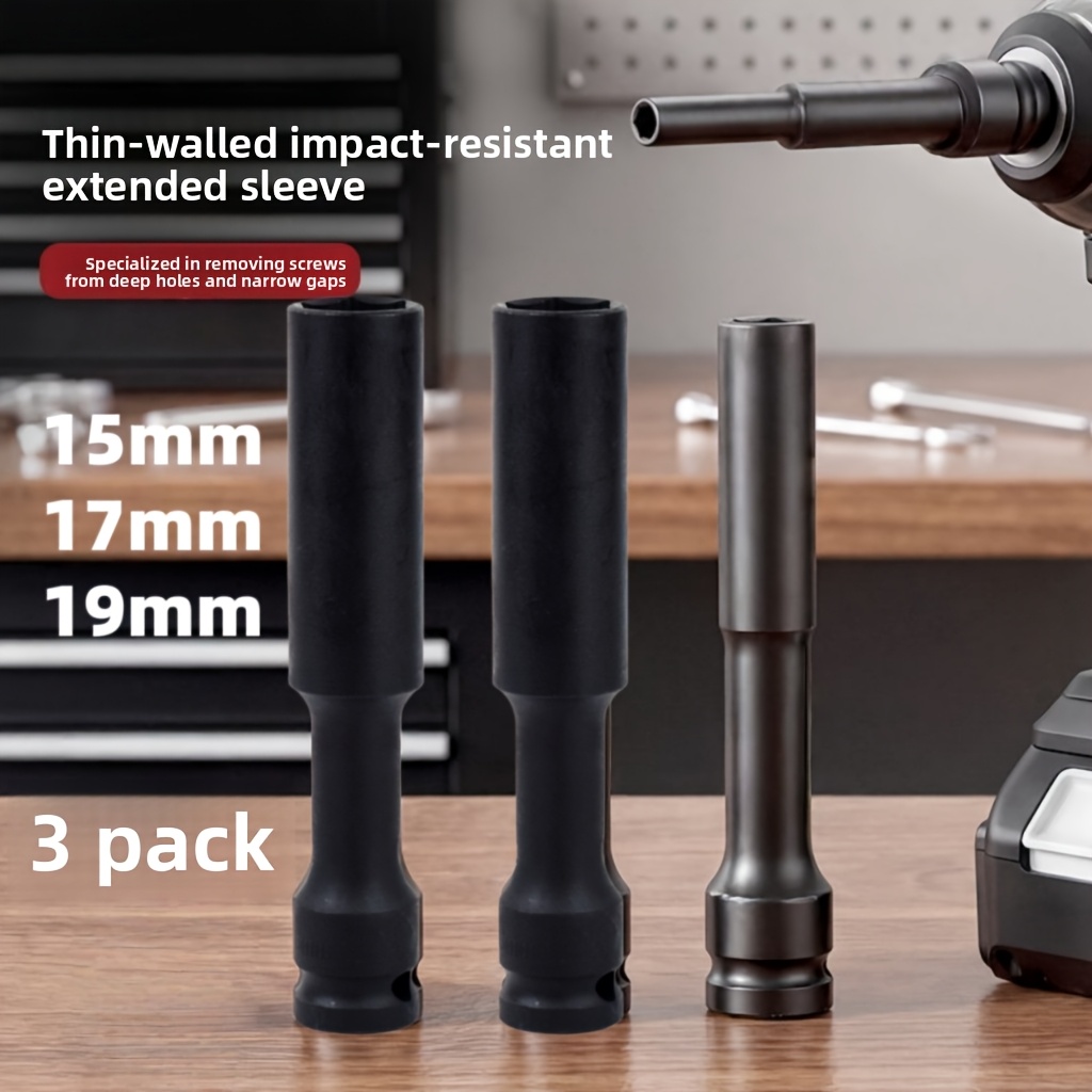 1/3pcs 1/2 inch extended thin- - Pneumatic Impact Wrench recensie en prijs