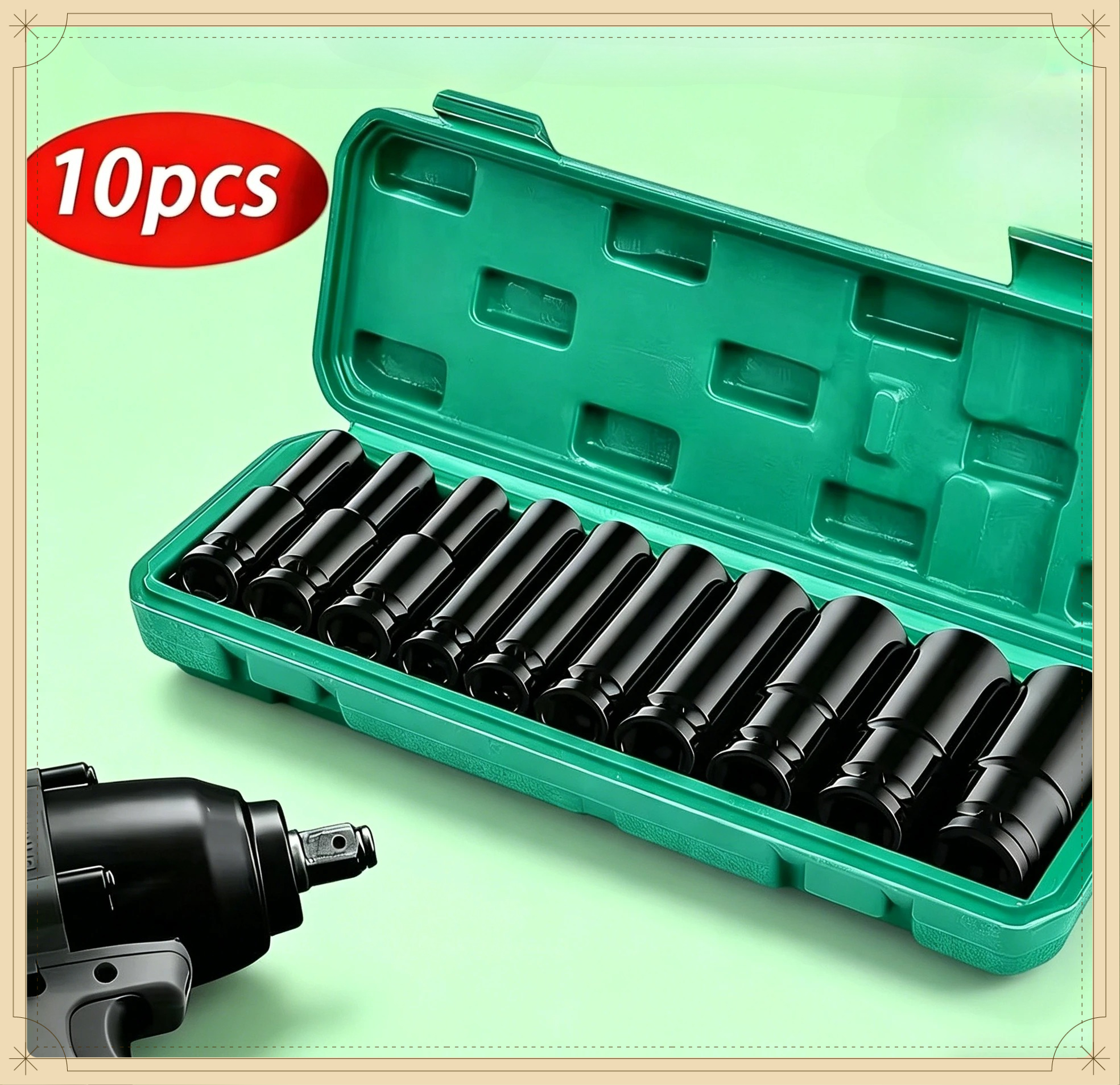 10PCS Metric Impact Socket Wre - Pneumatic Impact Wrench recensie en prijs