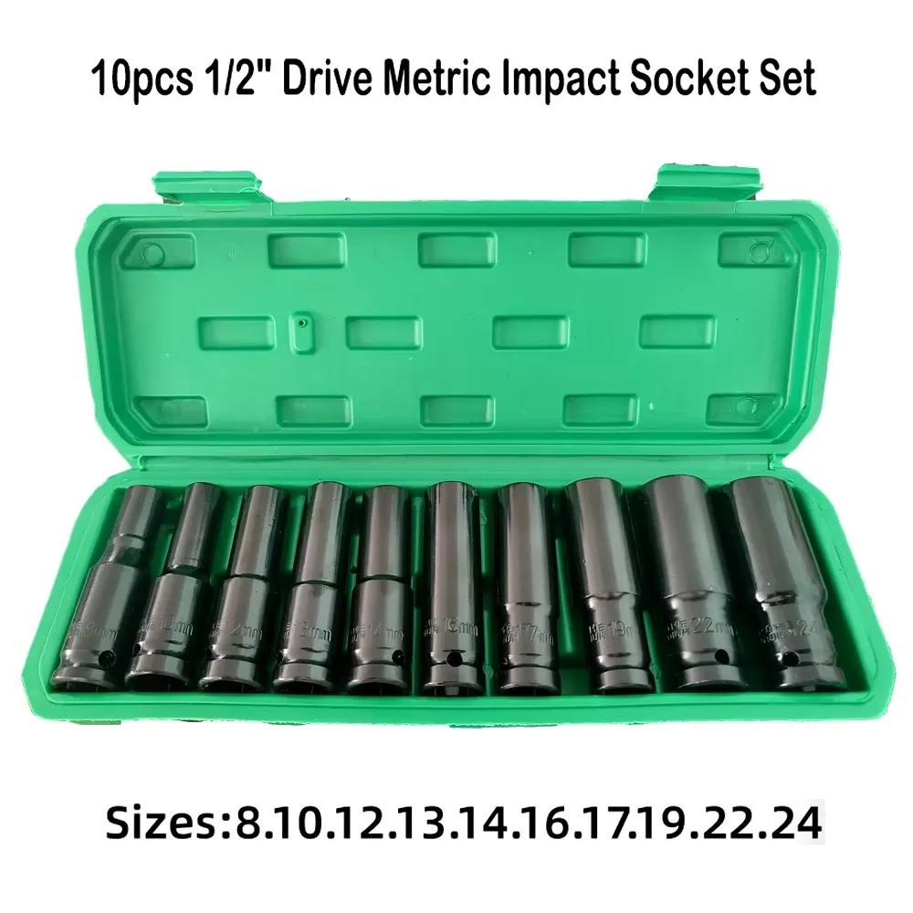 10PCS Metric Impact Socket Wre - Pneumatic Impact Wrench recensie en prijs