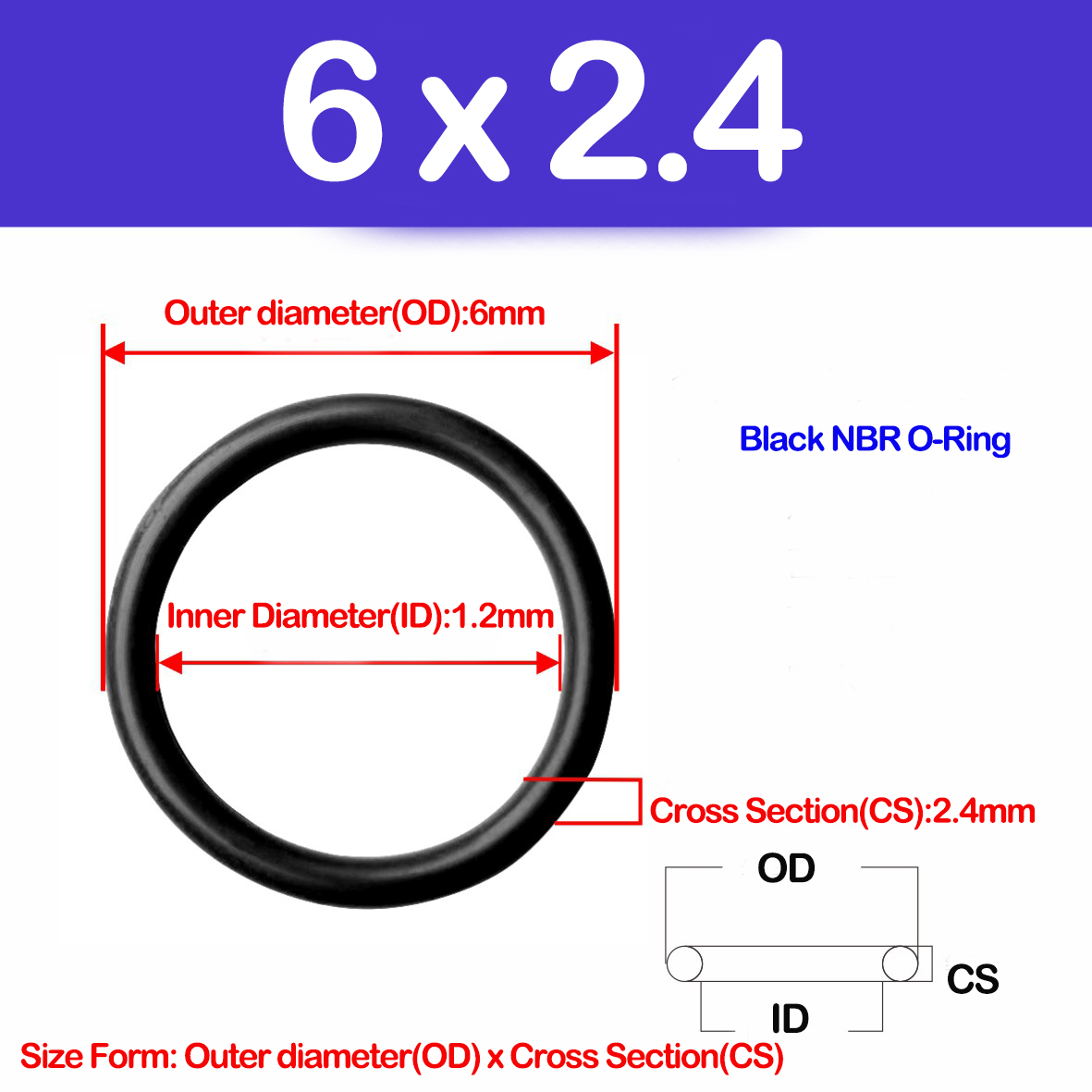 WD CS 2.4/2.8/4.6mm,NBR O Ring - Auto Repair Cs recensie en prijs